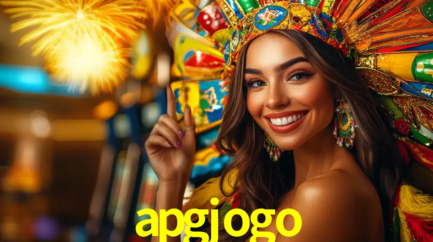 Mulher sorridente com um cocar de carnaval vibrante e colorido, celebrando uma grande vitória nos jogos do cassino apgjogo com fogos de artifício ao fundo.